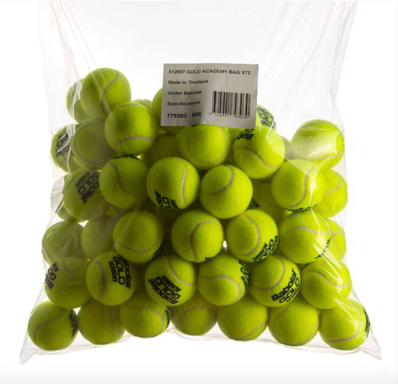 Babolat Academy Gold Trainer 72 Tennis Balls TennisDealbabolat