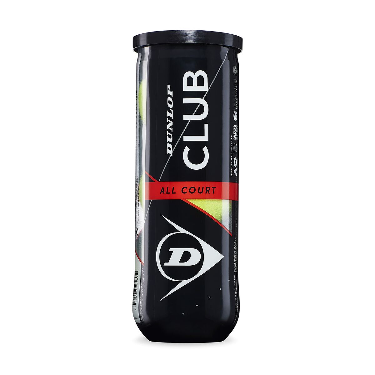 Tennisballen D TB CLUB AC 3 PET Dunlop 601334 3 Onderdelen (Natuurlijk rubber)