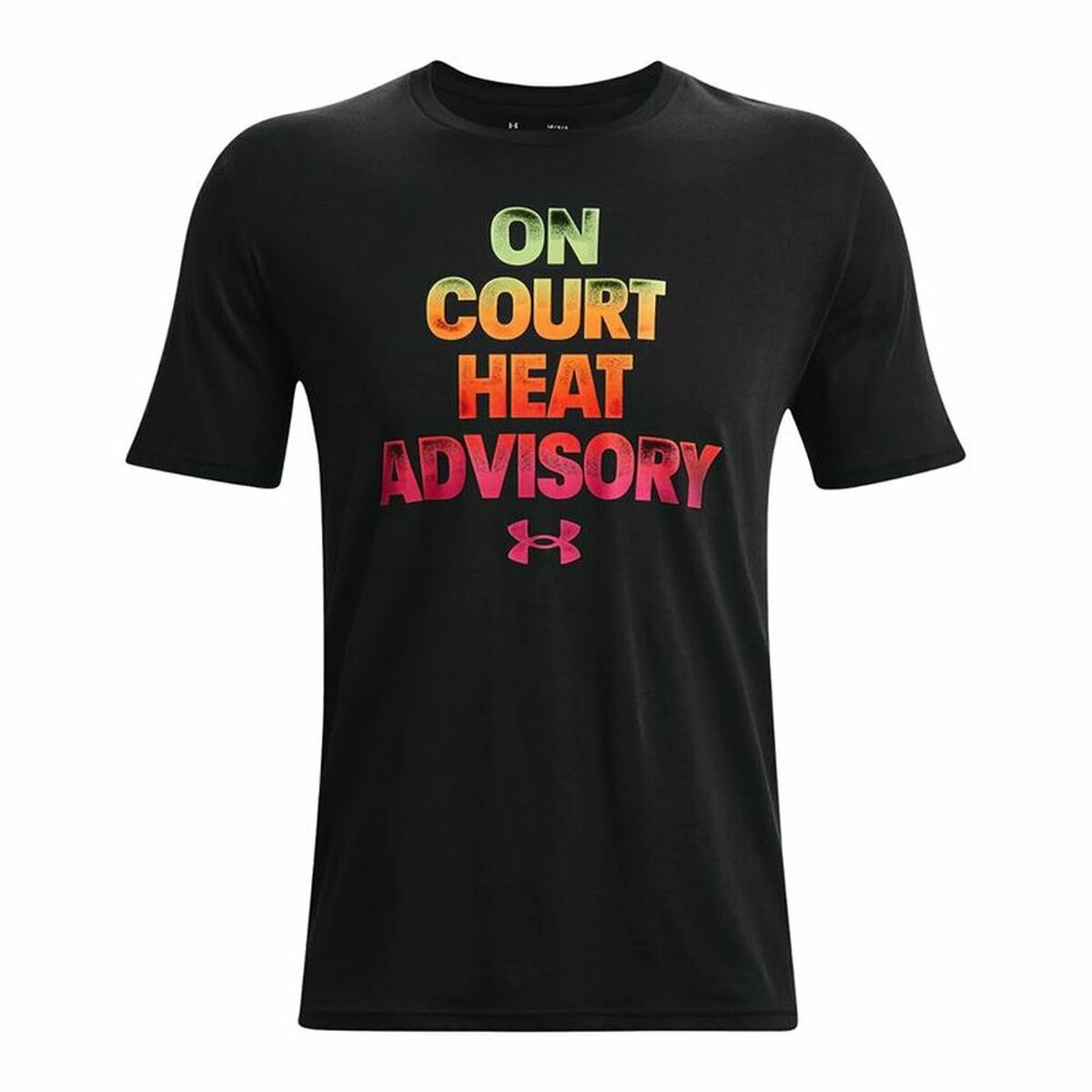 Heren-T-Shirt met Korte Mouwen Under Armour Basketball Heat Zwart