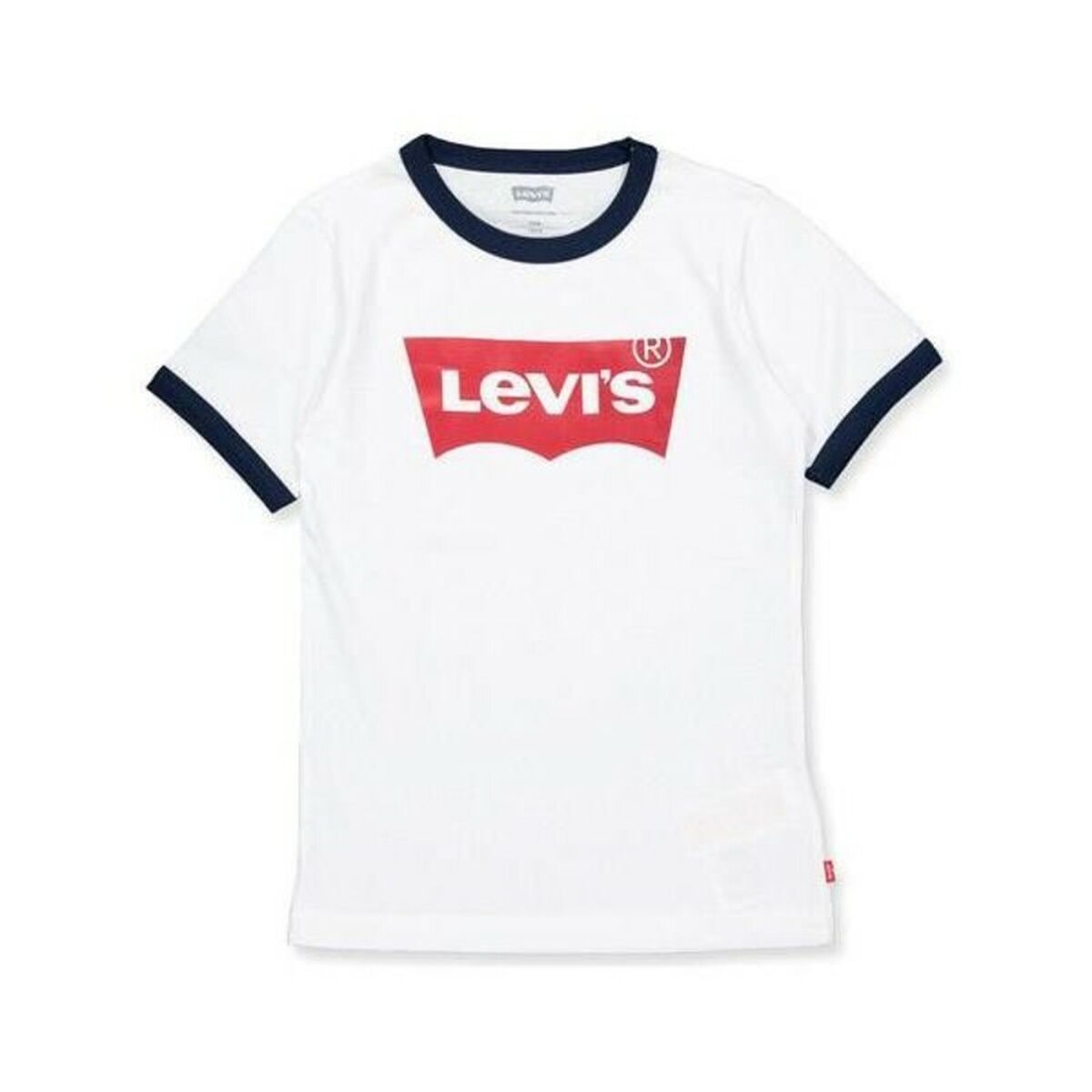 Kinder-T-Shirt met Korte Mouwen Levi's Batwing Ringer