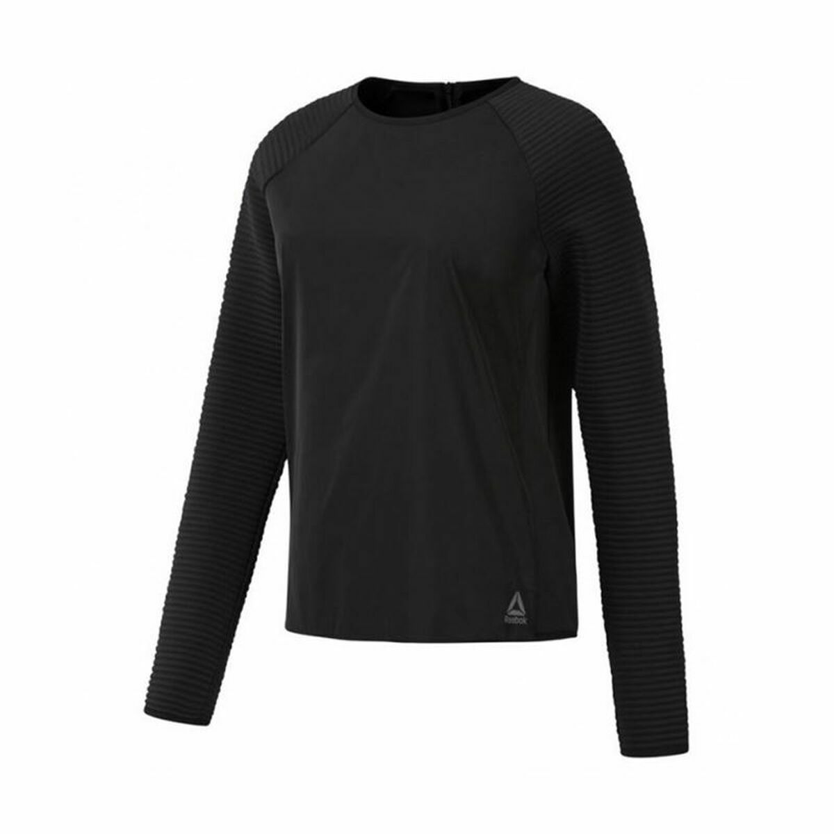 Dames-T-Shirt met Lange Mouwen Reebok Thermowarm Deltapeak Zwart