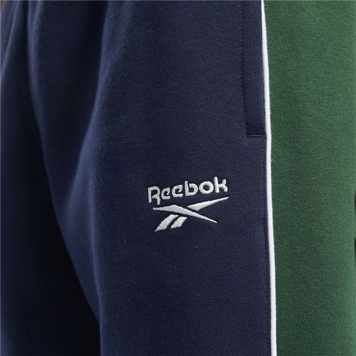 Lange sportbroek Reebok Classics Linear Mannen Marineblauw