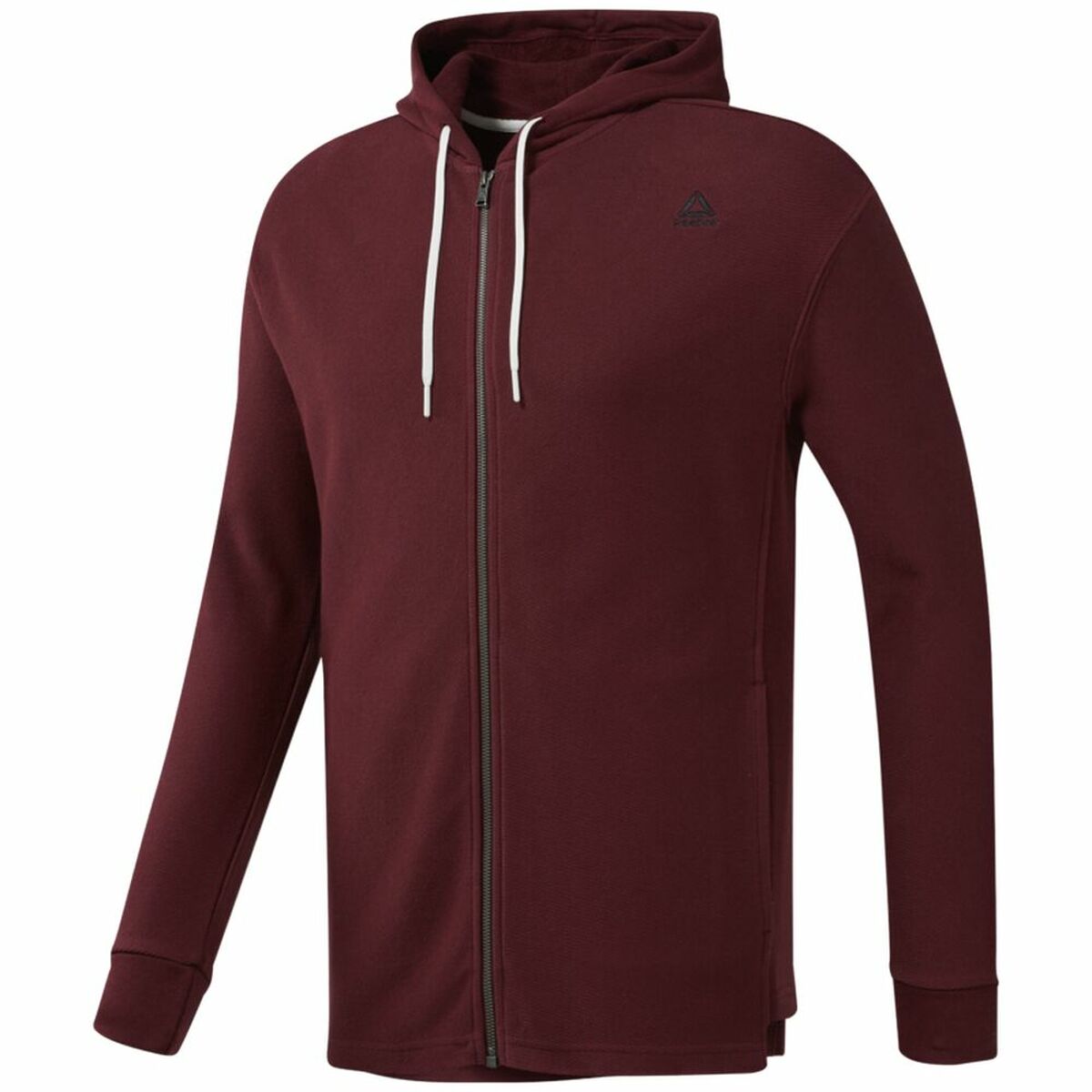 Herenhoodie Reebok TE TWILL FZ HOODIE EC079 Kastanjebruin