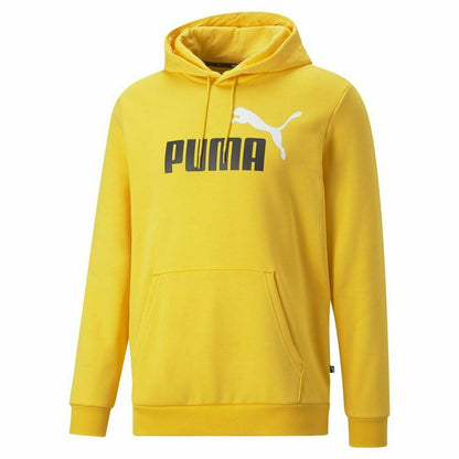 Herenhoodie Puma Essentials + Two Tone Big Logo Geel