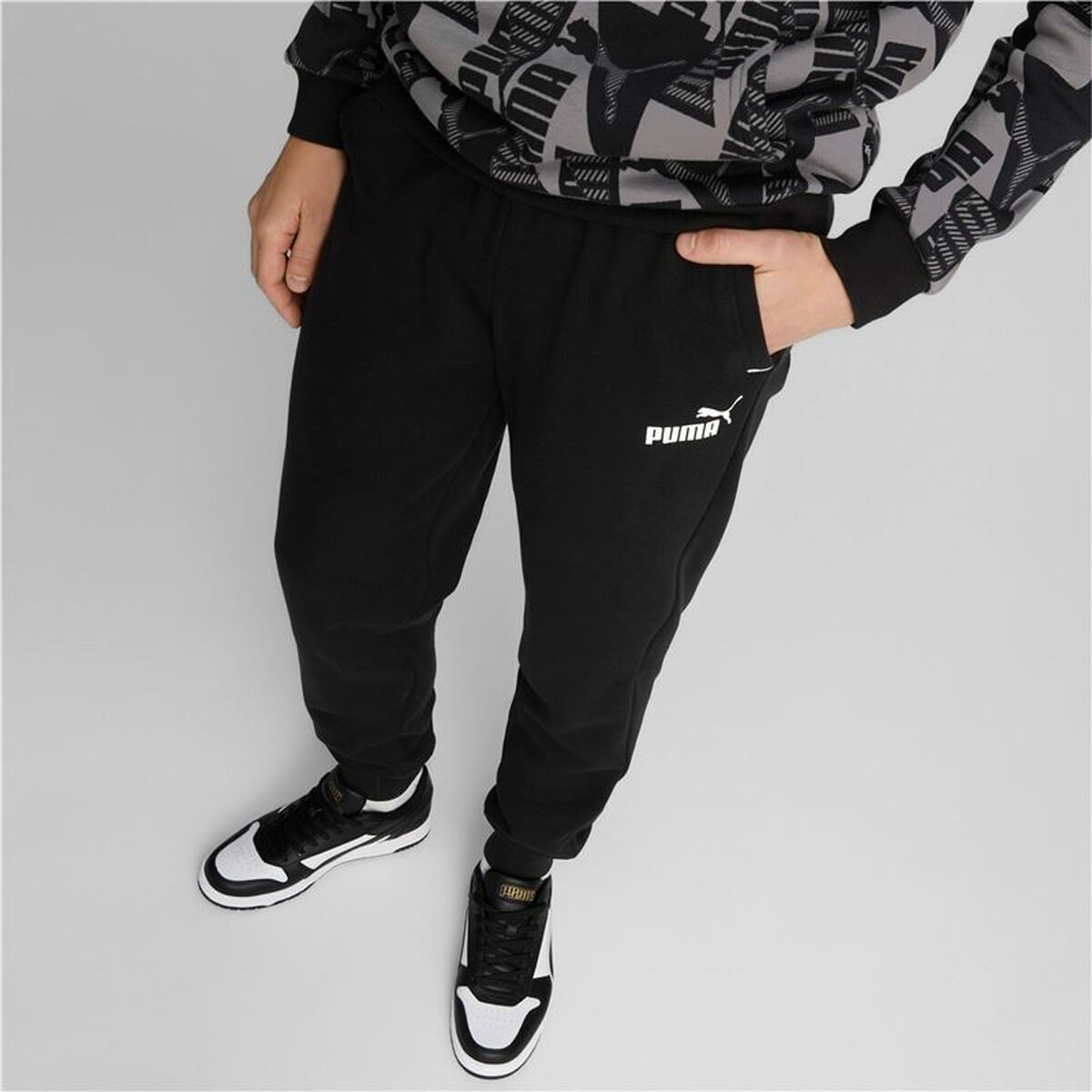 Lange sportbroek Puma Power Sweatpants Zwart Mannen