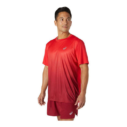 Heren-T-Shirt met Korte Mouwen Asics Kasame Rood