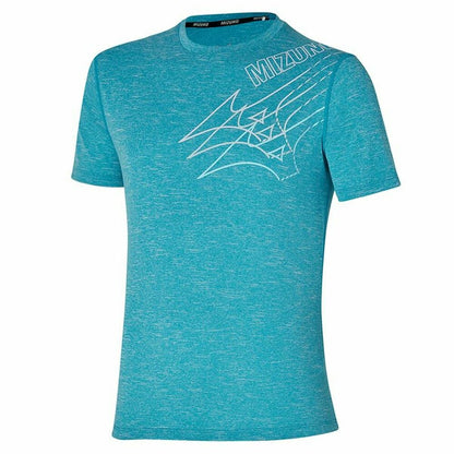 Heren-T-Shirt met Korte Mouwen Mizuno Core Tee Turkoois