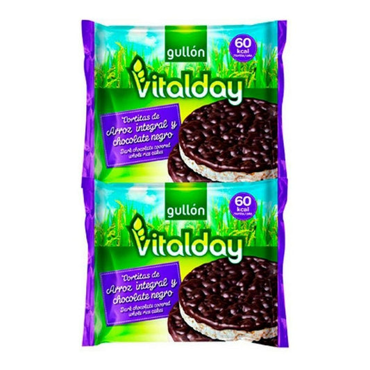 Rijstwafels Gullón Vitalday Chocolate Negro (105 g)