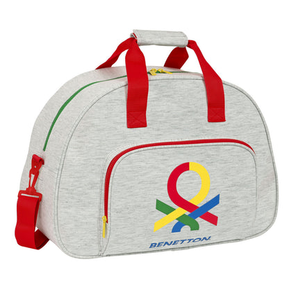 Sporttas Benetton Pop Grijs (48 x 33 x 21 cm)