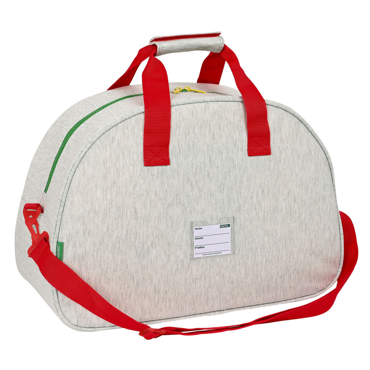 Sporttas Benetton Pop Grijs (48 x 33 x 21 cm)