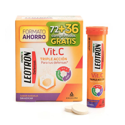 Voedingssupplement Leotron Vitamine C 108 Stuks Oranje