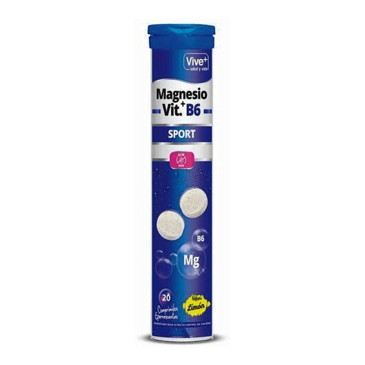 Voedingssupplement Vive+ Magnesium Vitamine B6 (20 uds)