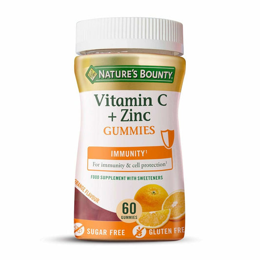 Voedingssupplement Nature's Bounty Gummiesnoepjes Vitamine C Zink Oranje 60 Stuks