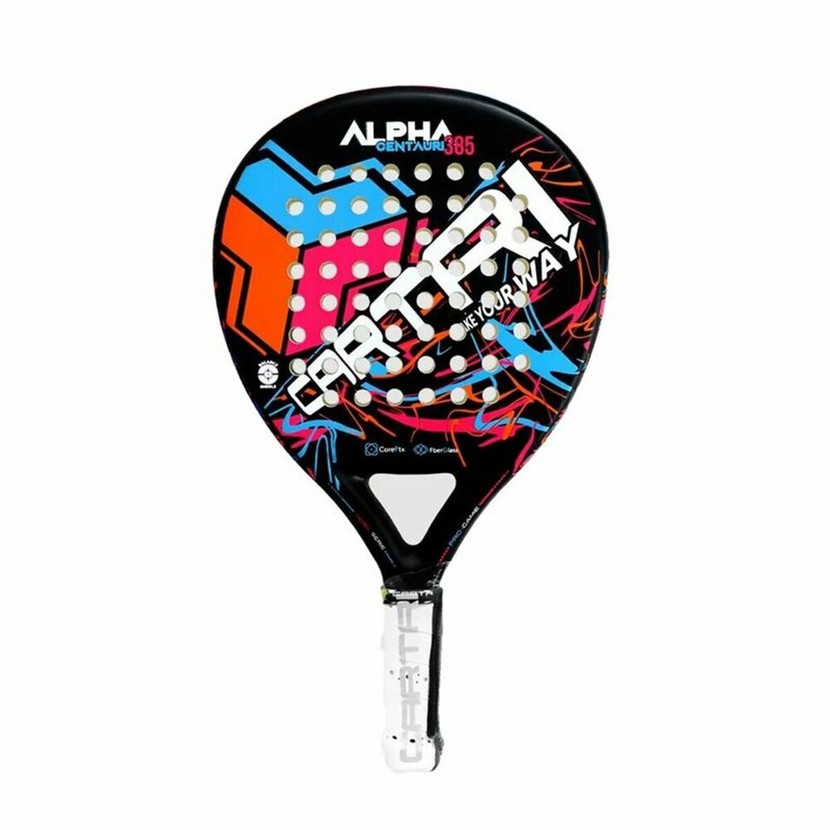 Padel Racket Alpha Centauri Cartri 385 Zwart