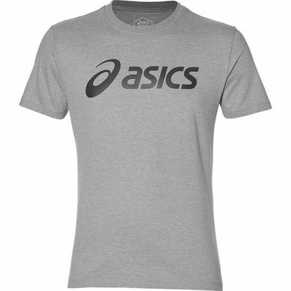 Heren-T-Shirt met Korte Mouwen Asics Big Logo Grijs Mannen