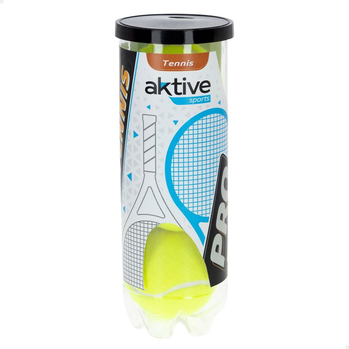 Tennisballen Aktive Pro 3 Onderdelen Geel 6 Stuks